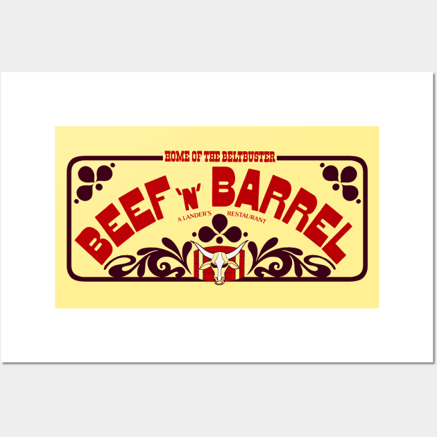 BEEF 'n' BARREL Wall Art by DCMiller01